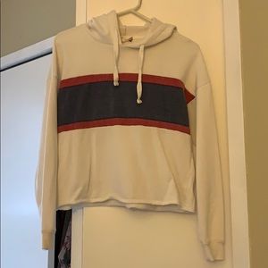 Hooded Crop Top Sweatshirt